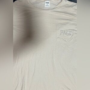 PINK Victoria's Secret Light Cream Tee
